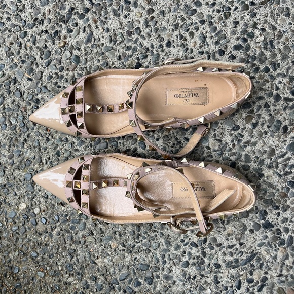 Valentino Garavani rockstud patent leather ballet flats - Picture 3 of 6